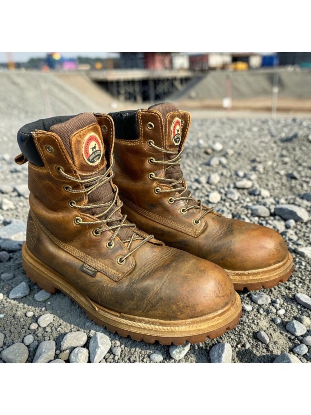 Red Wing Irish Setter Hopkins 83815 Work Boots Mens 9 EE Wide Waterproof 400g